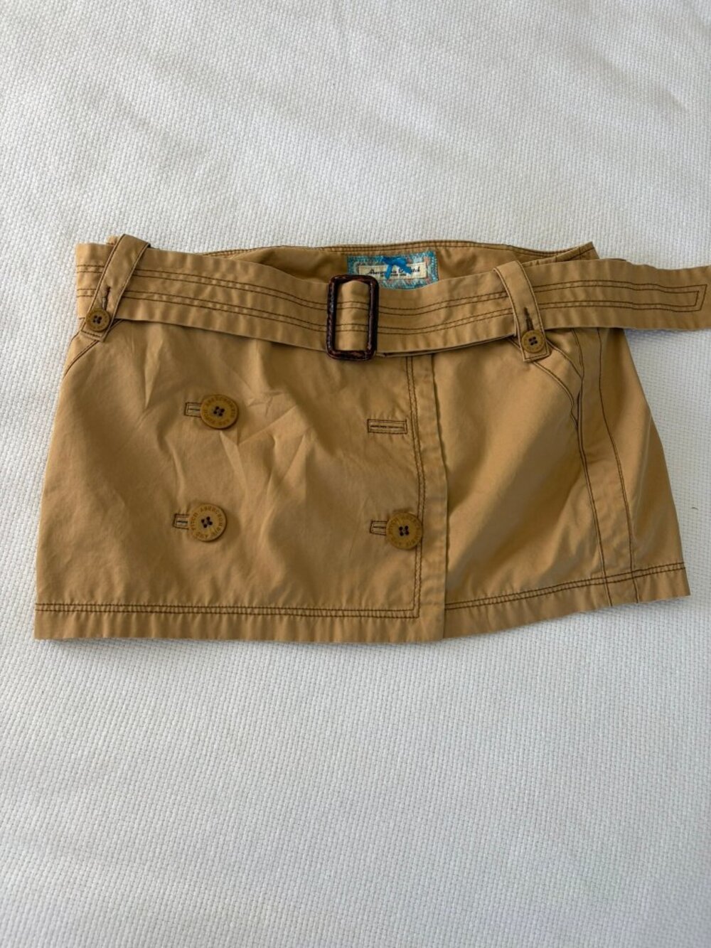 Abercrombie & Fitch y2k size 4 tan mini skirt
